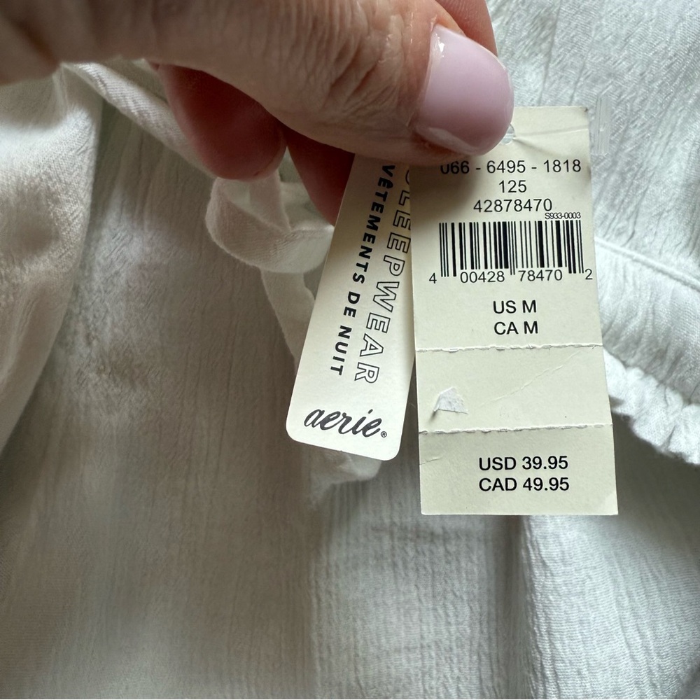 Aerie Cream Sleepwear Shorts - Picture 2 of 4